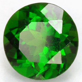 Diopside Chrome Vert naturelle Coupe roude, 0.51 ct, VS-SI