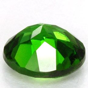 Diopside de chrome vert naturelle coupe roude, 0,46 ct, VS