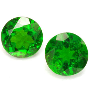Achetez naturel ct vert diopside de chrome gems, coupe roude, en provenance russie chez gemselect. en stock, livraison internationale!