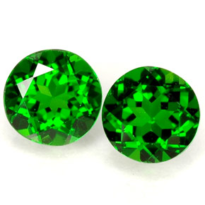 Achetez naturel ct vert diopside de chrome gems, coupe roude, en provenance russie chez gemselect. en stock, livraison internationale!