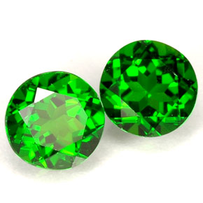 Achetez naturel ct vert diopside de chrome gems, coupe roude, en provenance russie chez gemselect. en stock, livraison internationale!