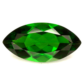Diopside de chrome vert naturelle marquise, 3,94 ct, VVS-VS