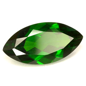 Diopside de chrome vert naturelle marquise, 3,94 ct, VVS-VS