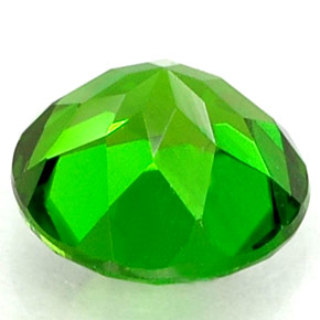 Diopside de chrome vert naturelle coupe roude, 0,55 ct, VS