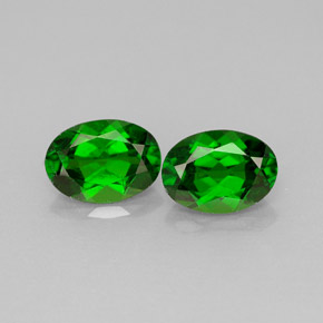 Achetez naturel ct vert diopside de chrome gems, coupe ovale, en provenance russie chez gemselect. en stock, livraison internationale!