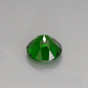 Diopside de chrome vert naturelle coupe roude, 1,40 ct, VS
