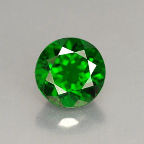 Diopside de chrome vert naturelle coupe roude, 1,70 ct, VS