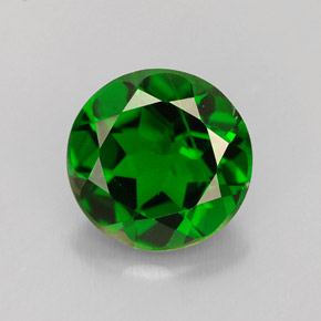 Diopside de chrome vert naturelle coupe roude, 1,98 ct, VS-SI