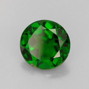 Diopside de chrome vert naturelle coupe roude, 1,98 ct, VS-SI