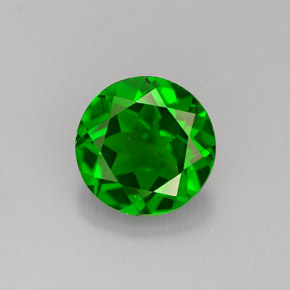 Diopside Chrome Vert naturelle Coupe roude, 1.37 ct, VS
