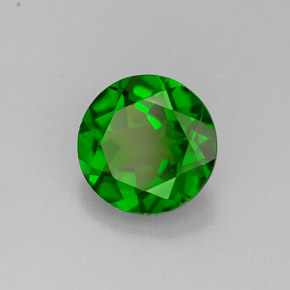Diopside Chrome Vert naturelle Coupe roude, 1.37 ct, VS