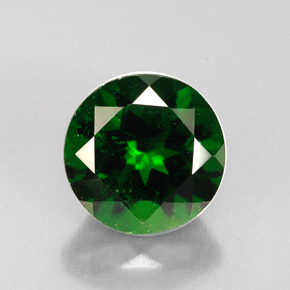 Diopside de chrome vert naturelle coupe roude, 2,33 ct, VS-SI