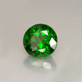 Diopside Chrome Vert naturelle Coupe roude, 1.58 ct, VS