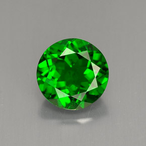 Diopside Chrome Vert naturelle Coupe roude, 1.46 ct, VS-SI