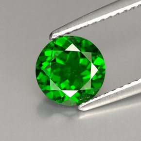 Diopside Chrome Vert naturelle Coupe roude, 1.46 ct, VS-SI