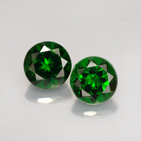 Achetez naturel ct vert diopside de chrome gems, coupe roude, en provenance russie chez gemselect. en stock, livraison internationale!