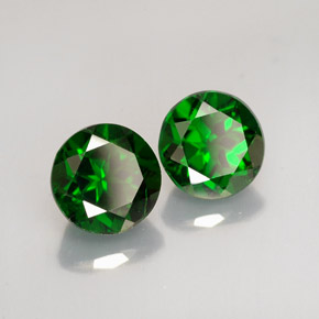 Achetez naturel ct vert diopside de chrome gems, coupe roude, en provenance russie chez gemselect. en stock, livraison internationale!