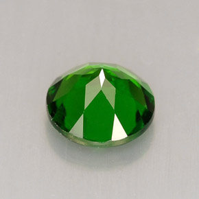 Diopside de chrome vert naturelle coupe roude, 1,34 ct, VS