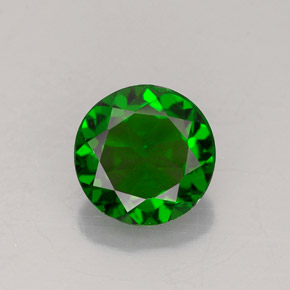 Diopside Chrome Vert naturelle Coupe roude, 1.44 ct, VVS-VS