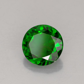 Diopside Chrome Vert naturelle Coupe roude, 1.44 ct, VVS-VS