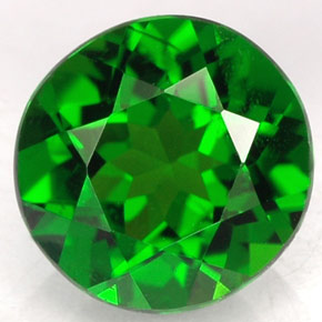 Diopside de chrome vert naturelle coupe roude, 1,79 ct, VS