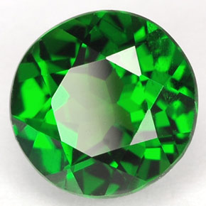 Diopside de chrome vert naturelle coupe roude, 1,79 ct, VS