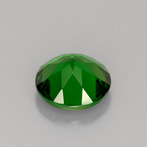 Diopside de chrome vert naturelle coupe roude, 1,24 ct, VS