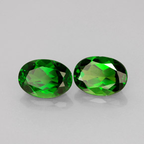 Achetez naturel ct vert diopside de chrome gems, coupe ovale, en provenance russie chez gemselect. en stock, livraison internationale!
