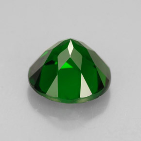 Diopside de chrome vert naturelle coupe roude, 1,51 ct, SI