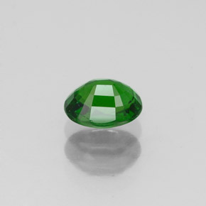 Diopside de chrome vert naturelle coupe ovale, 0,66 ct, VS
