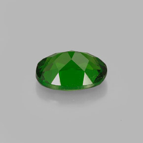 Diopside de chrome vert naturelle coupe ovale, 0,89 ct, VS