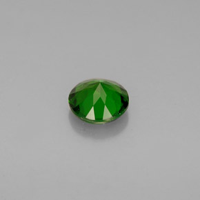 Diopside de chrome vert naturelle coupe roude, 0,64 ct, VVS-VS