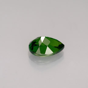 Diopside de chrome vert naturelle en forme de poire, 0,85 ct, VVS-VS