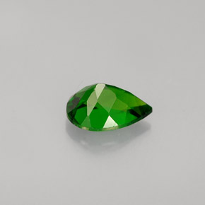 Diopside de chrome vert naturelle en forme de poire, 0,68 ct, VVS-VS