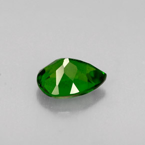 Diopside de chrome vert naturelle en forme de poire, 0,77 ct, VS-SI