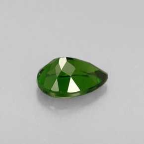 Diopside de chrome vert naturelle en forme de poire, 0,83 ct, VS