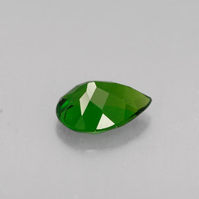 Diopside de chrome vert naturelle en forme de poire, 0,67 ct, VVS-VS