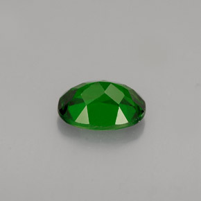 Diopside de chrome vert naturelle coupe ovale, 0,87 ct, VS