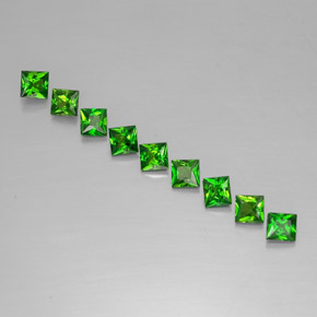 Achetez naturel ct vert diopside de chrome gems, carré, en provenance russie chez gemselect. en stock, livraison internationale!