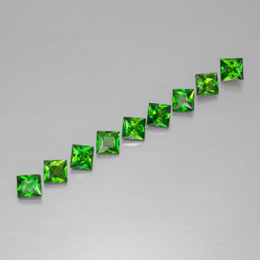 Achetez naturel ct vert diopside de chrome gems, carré, en provenance russie chez gemselect. en stock, livraison internationale!