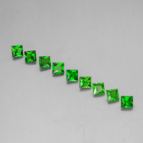 Achetez naturel ct vert diopside de chrome gems, carré, en provenance russie chez gemselect. en stock, livraison internationale!