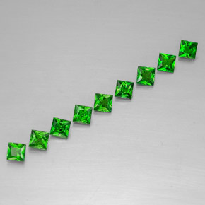 Achetez naturel ct vert diopside de chrome gems, carré, en provenance russie chez gemselect. en stock, livraison internationale!