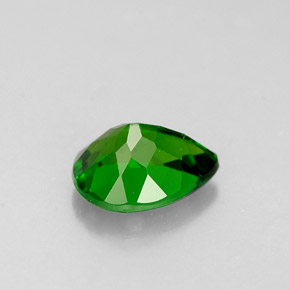 Diopside de chrome vert naturelle en forme de poire, 0,70 ct, VS