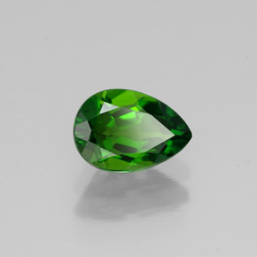 Diopside Chrome Vert naturelle En forme de poire, 0.80 ct, VVS-VS