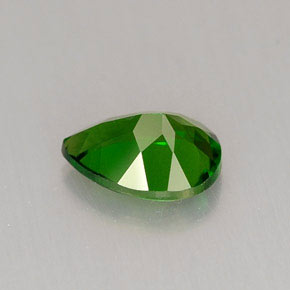 Diopside de chrome vert naturelle en forme de poire, 0,75 ct, VVS-VS