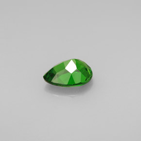 Diopside de chrome vert naturelle en forme de poire, 0,69 ct, VS