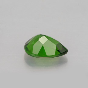Diopside de chrome vert naturelle en forme de poire, 0,79 ct, VVS-VS
