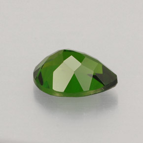 Diopside de chrome vert naturelle en forme de poire, 0,82 ct, VVS-VS