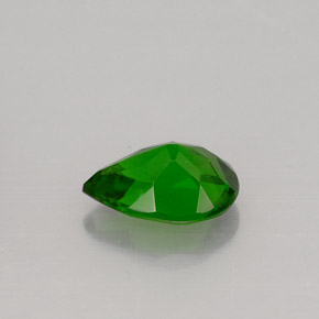 Diopside de chrome vert naturelle en forme de poire, 0,76 ct, VS