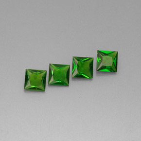 Achetez naturel ct vert diopside de chrome gems, carré, en provenance russie chez gemselect. en stock, livraison internationale!